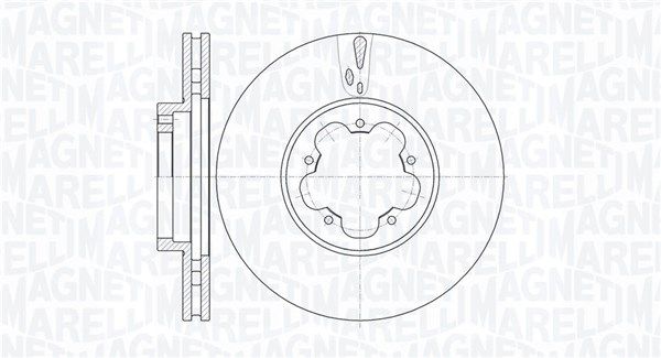 MAGNETI MARELLI stabdžių diskas 361302040542